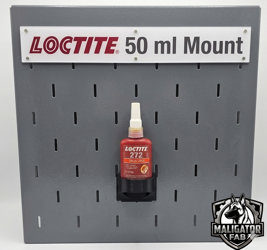 Loctite 50ml Bottle Mount for US General & ICON Hutch Pegboard