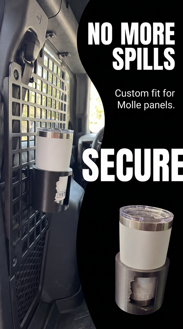 Molle Yeti 20 oz Rambler Cup Holder for 2021+ Ford Bronco