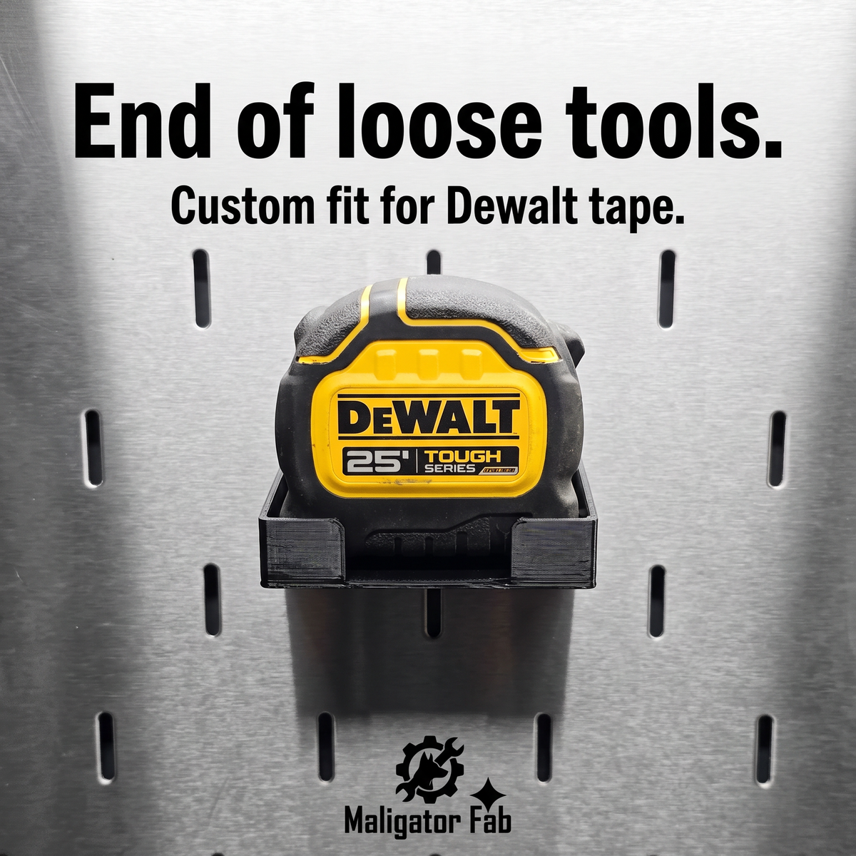 Tape Measure Pegboard Mount for DeWalt DWHT36925 - Organize Your Workshop Effortlessly
