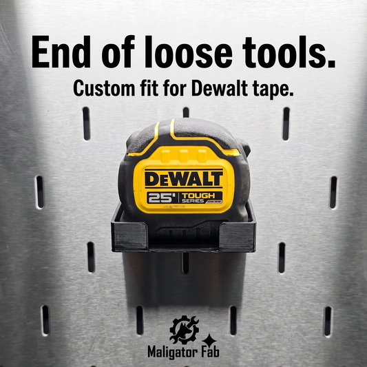 Tape Measure Pegboard Mount for DeWalt DWHT36925 - Organize Your Workshop Effortlessly