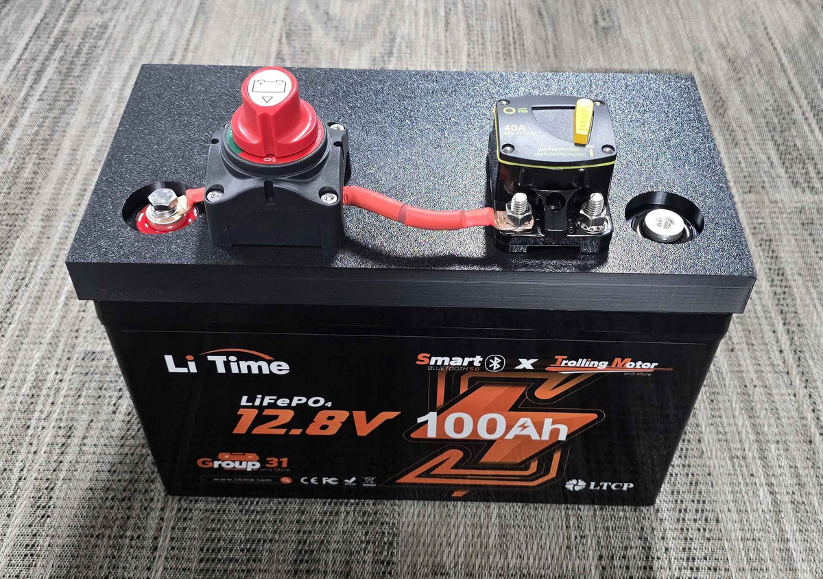 Group 31 LiFePO4 Battery Mount & Switch/Breaker Plate