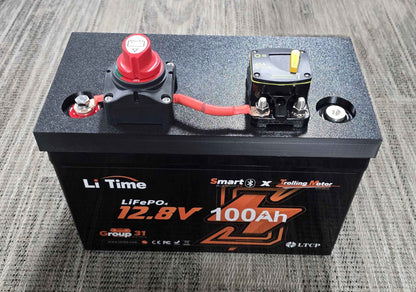 Group 31 LiFePO4 Battery Mount & Switch/Breaker Plate