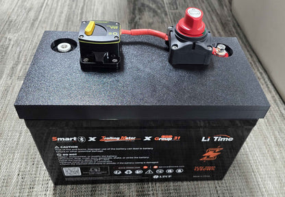 Group 31 LiFePO4 Battery Mount & Switch/Breaker Plate
