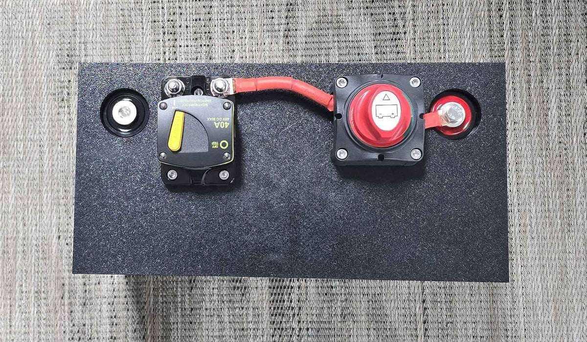 Group 31 LiFePO4 Battery Mount & Switch/Breaker Plate