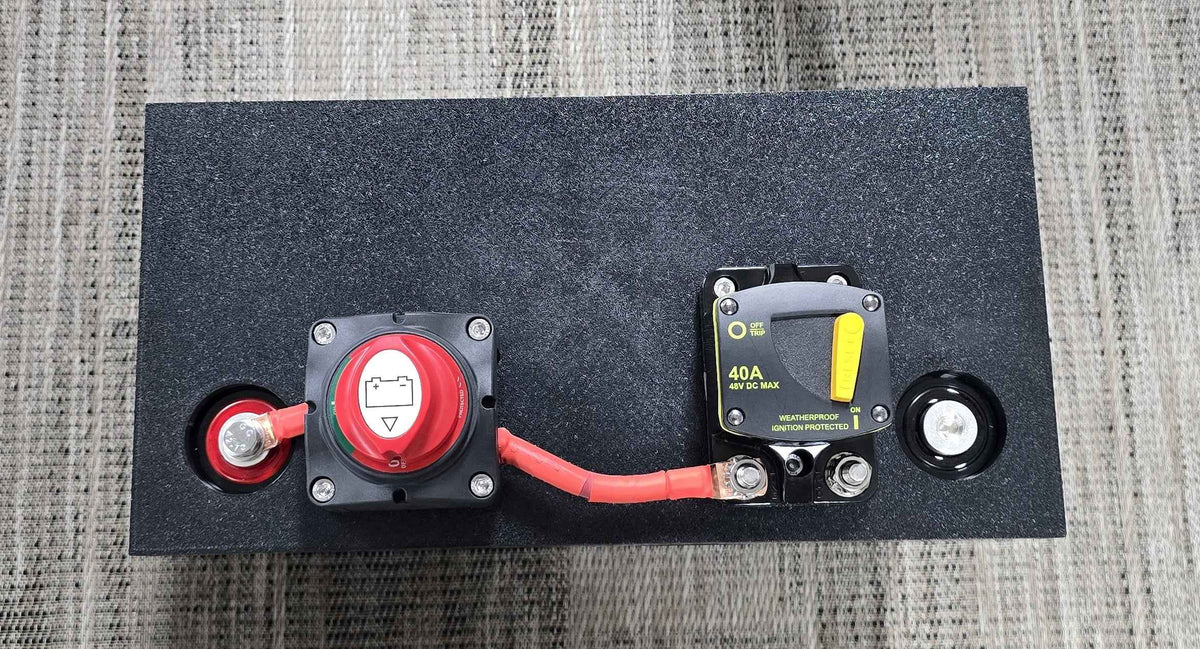 Group 31 LiFePO4 Battery Mount & Switch/Breaker Plate