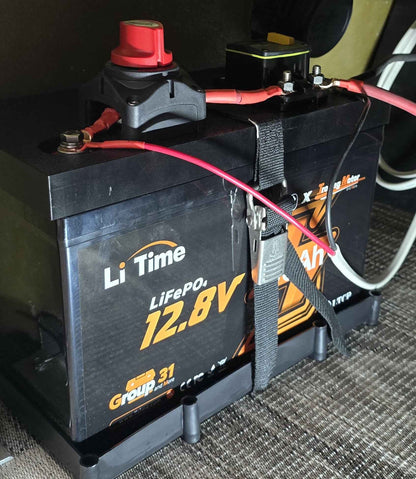 Group 31 LiFePO4 Battery Mount & Switch/Breaker Plate