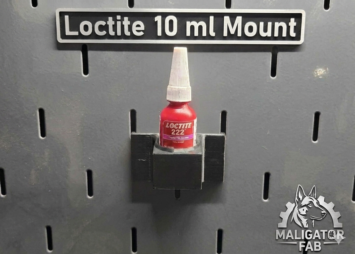 Loctite 10 ml Mount for US General/ICON Hutch Pegboard
