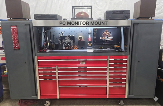 PC Monitor Mount for US General Series 3/ICON Hutch Pegboard