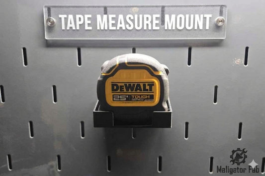 Tape Measure Mount for US General/ICON Hutch Pegboards