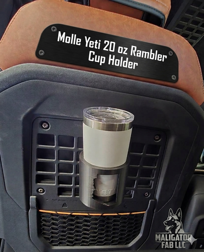 Molle Yeti 20 oz Rambler Cup Holder for 2021+ Ford Bronco