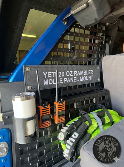 Molle Yeti 20 oz Rambler Cup Holder for 2021+ Ford Bronco